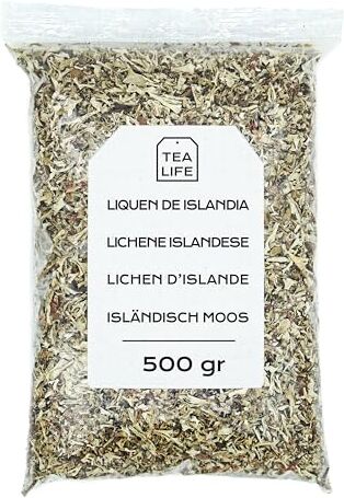 Tea Life Muschio Marino Islandese 500 g Lichene Islandese Tè al Lichene Islandese Infuso di Lichene Islandese Lichene Islandese in Blocco