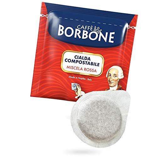 CAFFÈ BORBONE Cialda Compostabile, Miscela Rossa 600 Cialde Sistema ESE diametro >44 mm 600 pz (4x150 pz)