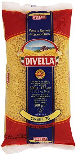 Divella Corallini 76, Pasta di Semola di Grano Duro 8 pezzi da 500 g [4 kg]