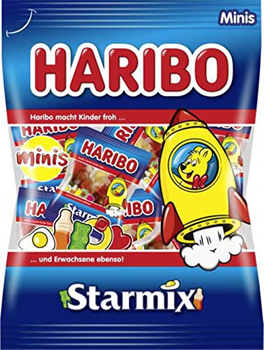 HARIBO Starmix Mini, Caramelle Gommose con il Marshmallow, Sacchetto da 250 g