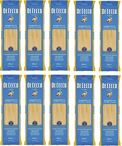 De Cecco 10 x Cecco Spaghetti No. 12 Italian Pasta 500g