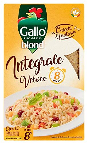 Riso Gallo Gallo Blond, Integrale Chicchi Corposi e Ricchi di Gusto 3 confezioni da 1 kg [3 kg]