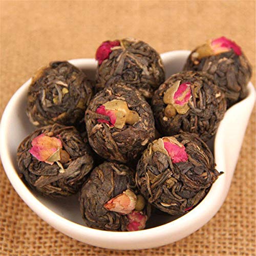 通用 Tisana Cinese Antico Albero 500g Tè Puer Fatto A Mano Fiore Rosa Tè Cibo Verde (250g)