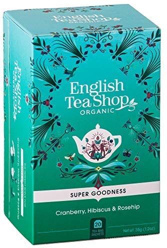 Generico English Tea Shop®   Infuso Biologico a Base di Mirtillo Rosso, Ibisco e Rosa Canina 1 x 20 Bustine di Tè (35 Gr)