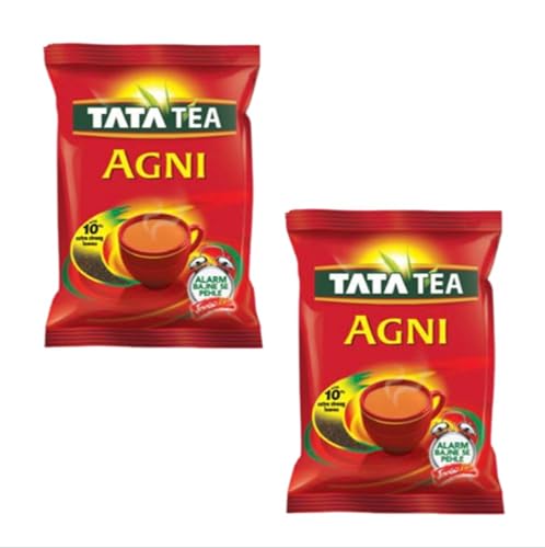 Generico Tè Assam Superiore di Tata Tea Agni con Foglie Extra Lunghe, 10% in Più(Bundle of 2 x 250g)
