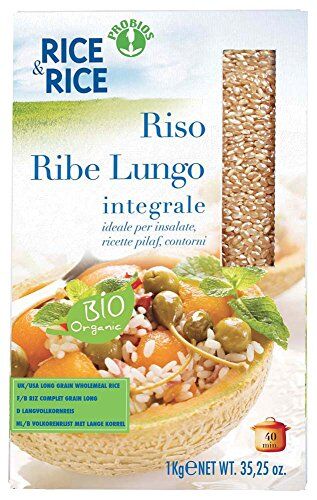 Probios Riso Lungo Ribe Integrale 6 pezzi da 1 kg [6 kg]