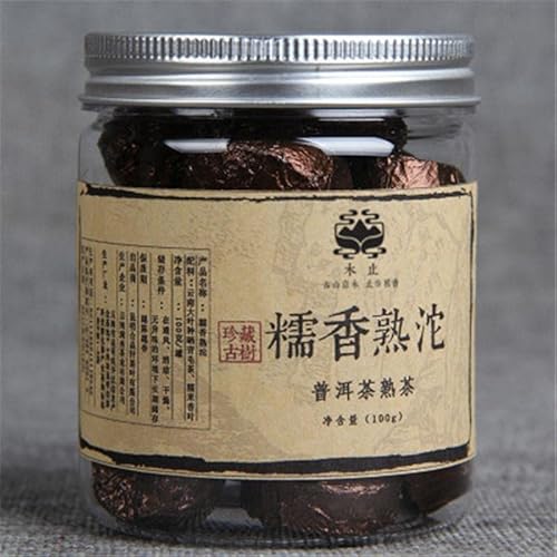Generic Tè Puer Tuo Cha dello Yunnan in scatola piccola glutinosa 100g di riso Pu Er cotto