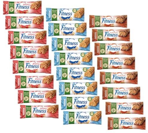 Nestlé Fitness Caramello Cereali 8 Pz   Fitness Original Cereali 8 Pz   Barretta Fitness Fragola & Cereali 8 Pezzi   Barrette Cereali Colazione in 3 Sapori