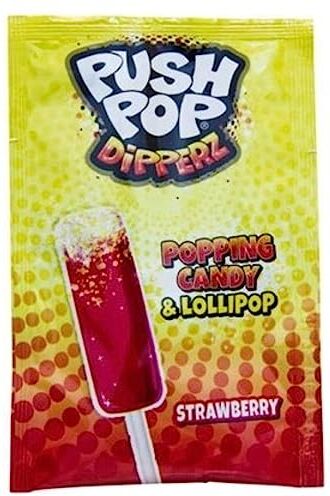 Candy Bazooka Push Pop Dipperz Lecca lecca lecca lecca lecca lecca alla fragola   caramella al limone   Halal & glutine   sapore di lunga durata   Bulk Pack   Bomboniere per bambini – Confezione da 48