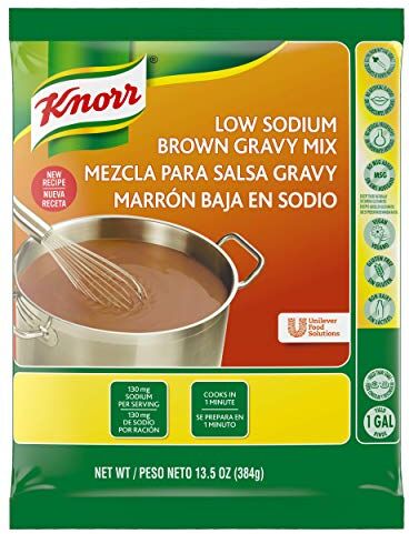 Knorr Professional a basso contenuto di sodio marrone sugo mix vegano, senza glutine, senza aromi artificiali o conservanti, senza aggiunta di MSG, latticini, colori provenienti da fonti naturali,