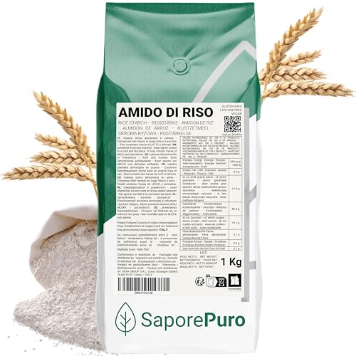 SaporePuro Amido di riso Nativo 1 kg 100% origine Italia