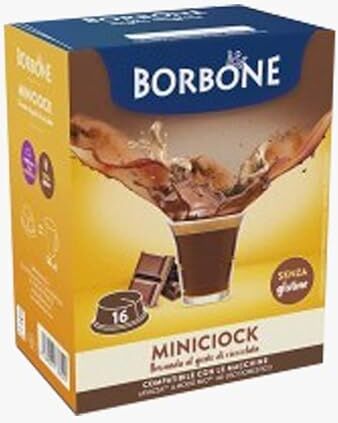 CAFFÈ BORBONE 96 Capsule Caffe Borbone Compatibili con Lavazza a Modo Mio Bevanda Solubile Mini Ciok Cioccolato L' Emporio del Caffè