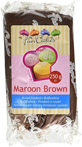 FunCakes Pasta Di Zucchero Marrone, 4 x 250 Grammi