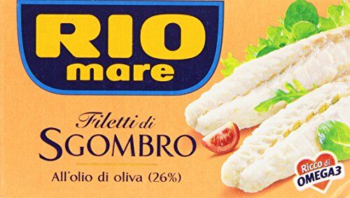 Rio Filetti di Sgombro all'Olio di Oliva, Ricchi di Omega 3, 10 Lattine da 125 g