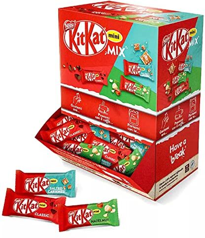 Generico Barrette Cioccolato Kit Kat Mini Mix 1,3 Kg Classico Nocciola Caramello Salato