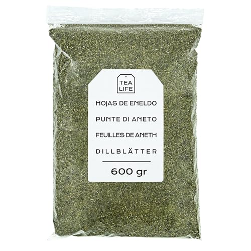 Tea Life Punte di Aneto Essiccato 600gr Punte di Aneto Strofinate Foglie di Punte di Aneto Aneto Infusione di Punte di Aneto Te di Punte di Aneto Punte di Aneto Sfuso (600 gr)