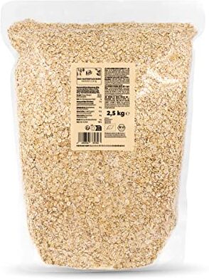 KoRo Fiocchi d'avena biologici a foglia piccola 2,5 kg extra delicati Qualità 100% biologica Tuttofare per la colazione Ricco di fibre