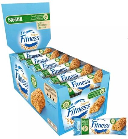 Nestlé Fitness Original Cereali   Barretta Cereali Colazione con Frumento Integrale 24 Pezzo (564 Gr)