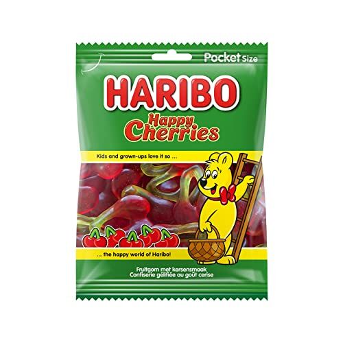 HARIBO Caramelle    Sacchetto Di Ciliegie Felici (28X 75Gr    Gommose    Caramelle Gommose   28 Pack   2100 Grammi Total