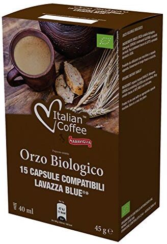 ITALIAN COFFEE FOR ESPRESSO LOVERS 90 Capsule Italian Coffee compatibili Lavazza Blue & Lavazza In Black Nims (Orzo Biologico)