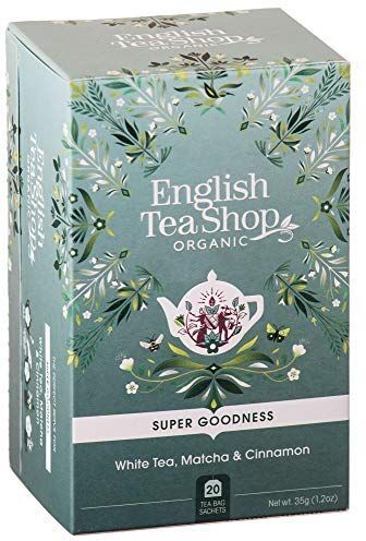 Generico English Tea Shop®   Infuso Biologico a Base di Tè Bianco con Cannella e Polvere di Tè Verde Matcha Made in Sri Lanka 1 x 20 Bustine di Tè (35 Gr)