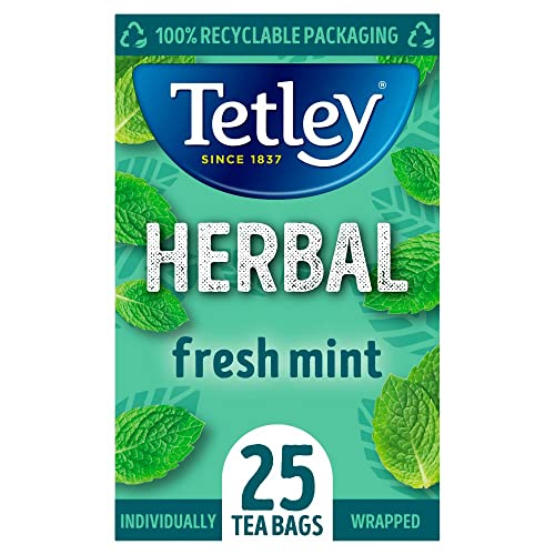 Generic SKTetley Herbal Fresh Mint 25 Compostable Tea Bags 50g