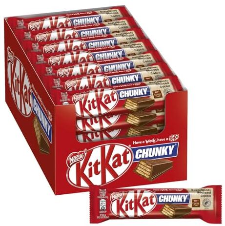 Generic Nestlè KitKat Chunky Doppio Wafer Ricoperto di Cioccolato al latte 36 Snack da 40 grammi CoCoCiok