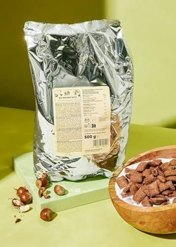 KoRo Cereali croccanti con gianduia e nocciole bio- 500 g Vegan Con ripieno di cacao e nocciole Come colazione, topping o snack