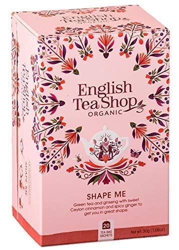 Generico English Tea Shop®   Tisana Biologica Modellante a Base di Tè Verde con Cannella e Ginseng Made in Sri Lanka 1 x 20 Bustine di Tè (30 Gr)