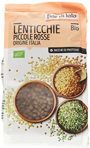 Fior di Loto Lenticchie Piccole Rosse 400 gr [confezione da 6]