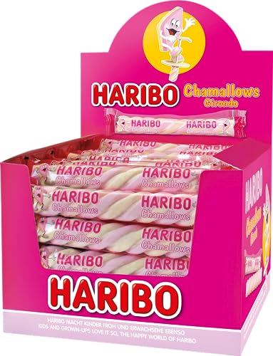 HARIBO Chamallows Girondo, Caramelle Marshmallows Incartate Singolarmente, Gusto Frutta, Ideali Per Feste 60 Pezzi Da 11,6g [696g]