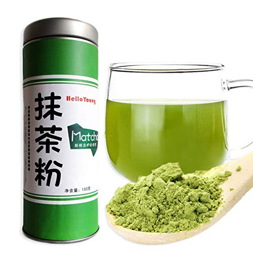 HELLOYOUNG 150g (0.33LB) tè verde giapponese Matcha in polvere 100% naturale tè dimagrante biologico tè matcha tè cinese tè crudo sheng cha cibo sano cibo verde