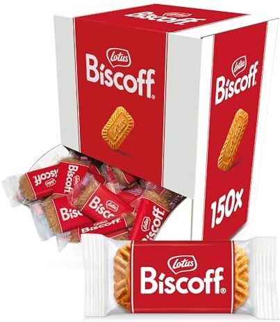 Biscoff Lotus    Biscotti Caramellati Incartati Singolarmente   Vegani   Senza Coloranti e Senza Aromi Aggiunti   Dispenser da Bar   150 pezzi   938g