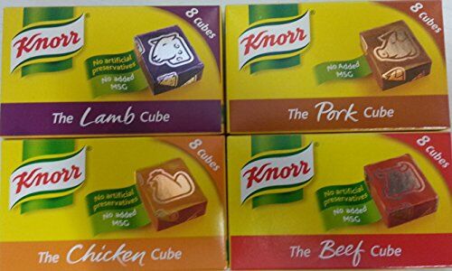 Knorr Cube Collection (Cubi di agnello, maiale, pollo e manzo) 8 cubi ciascuno