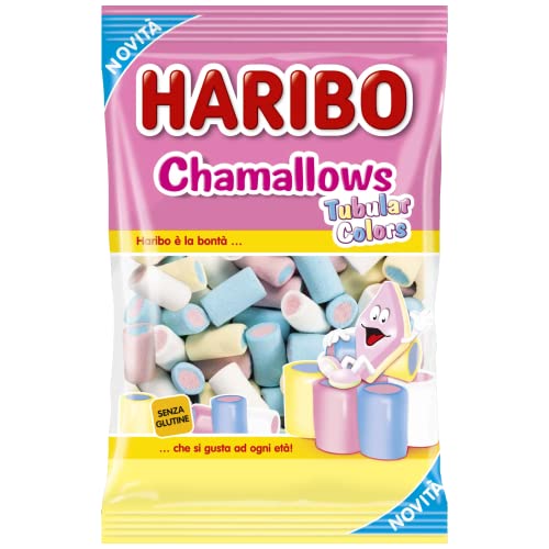 HARIBO Marshmallow  Chamallows Tubular Colors Marshmallow 30 Bustine da 90 g