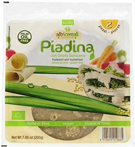 Probios Piadina con Grano Saraceno, 2 piadine 200 gr, Senza glutine