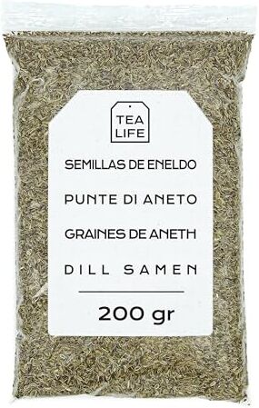 Tea Life Semi Aneto 200gr Semi di Aneto da Piantare Semi di Aneto Aneto Semi di Aneto Sfuso (200 gr)