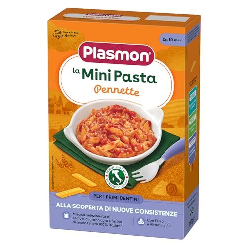 Plasmon Pastina Pennette 12x300g, dai 10 Mesi