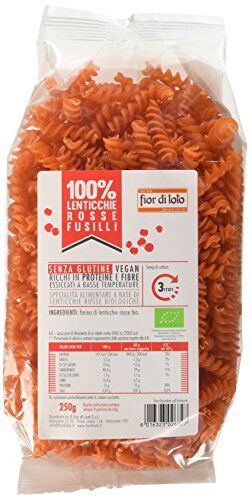 Fior di Loto Fusilli di Lenticchie Rosse, 250g