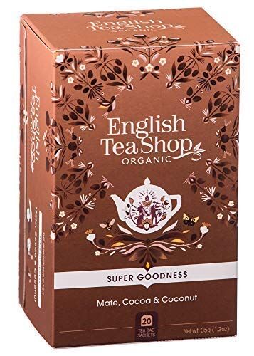 Generico English Tea Shop®   Infuso Biologico con Yerba Mate, Cacao, Zenzero e Cocco Made in Sri Lanka 1 x 20 Bustine di Tè (35 Gr)