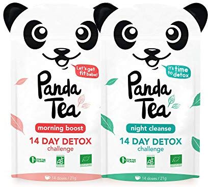 Tè detoxico del tè di Panda/tè organico detoxico sfida 14 giorni (28 bustine)