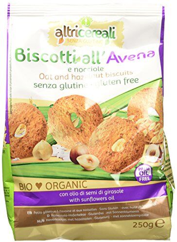 Probios Biscotti all' Avena e Nocciole 250 gr, Senza glutine