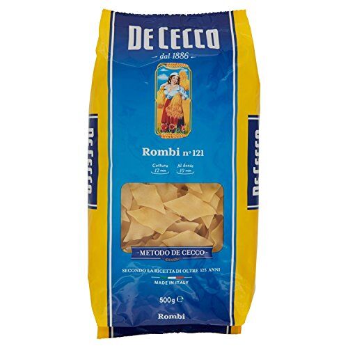 De Cecco Rombi n 121, Pasta di Semola di Grano Duro 12 pezzi da 500 g [6 kg]