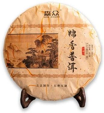 Generic Torta di riso glutinoso all'aroma di tè Pu'er cotto Tè Pu-Erh invecchiato Tè Puer dello Yunnan 357g