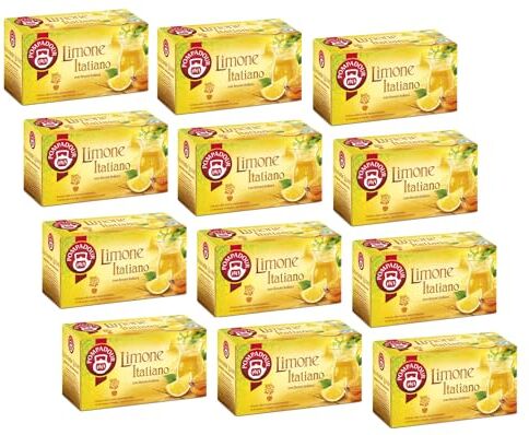 Pompadour ®   Infuso Frutta Aroma Limone e Miele   Miscela Limoni Italiani in Pezzi e Miele 12 x 20 Filtri (600 Gr)   Tisana Limone Italiano