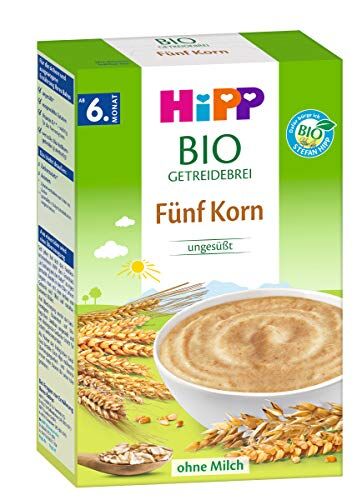 HiPP Porridge di cereali biologici  5 grani, confezione da 2 (2 x 200 g)
