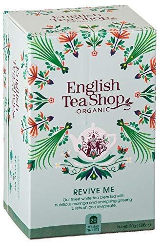 Generico English Tea Shop®   Tisana Biologica Rivitalizzante a Base di Moringa, Cannella e Ginseng Made in Sri Lanka 1 x 20 Bustine di Tè (30 Gr)