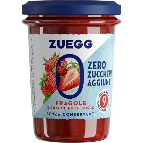 Generic Confettura Fragole e Fragoline di Bosco, Zero Zuccheri Aggiunti Pack 4 × 220 gr