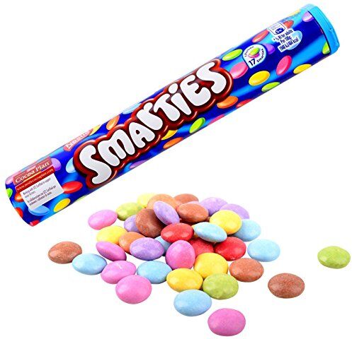 Nestlé 6 x TUBO DA 130 GR CIOCCOLATINI SMARTIES VARI COLORI CONFETTI NESTLE BOMBONIERE