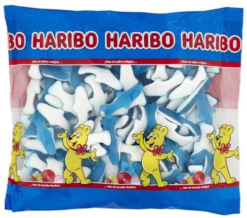 HARIBO Delfini Azzurri, Caramelle Gommose A Forma Di Delfino, Gusto Frutta, Ideali Per Feste E Dolci Momenti Di Relax 1kg